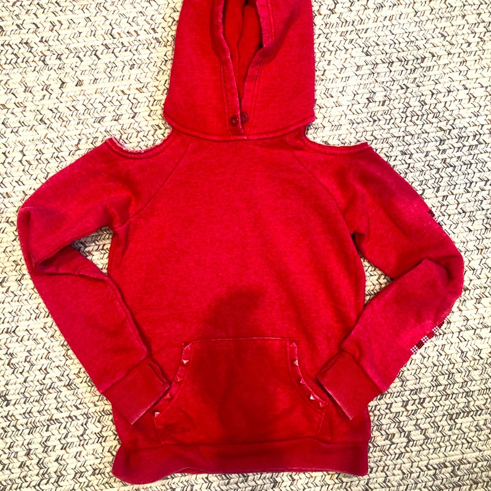 Butter super soft hoodie with cold shoulder
